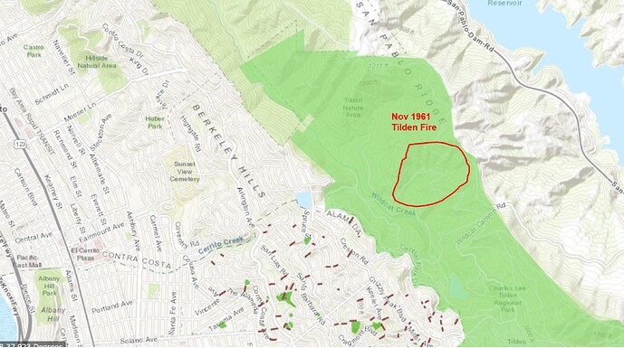 November 1961 Tilden Fire