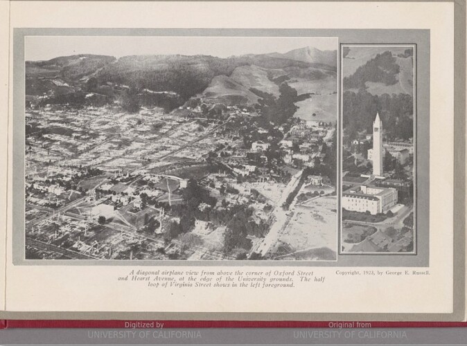 One Square Mile of Berkeley Burnt