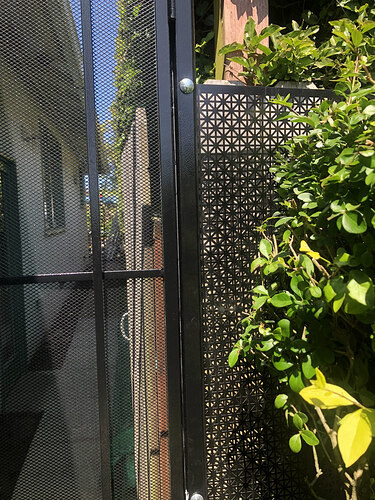 Garden gate side panels