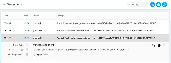Log Flush Mails Queue