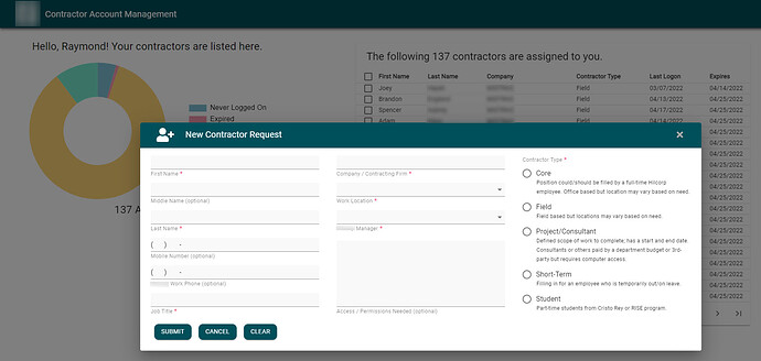 Contractor Add