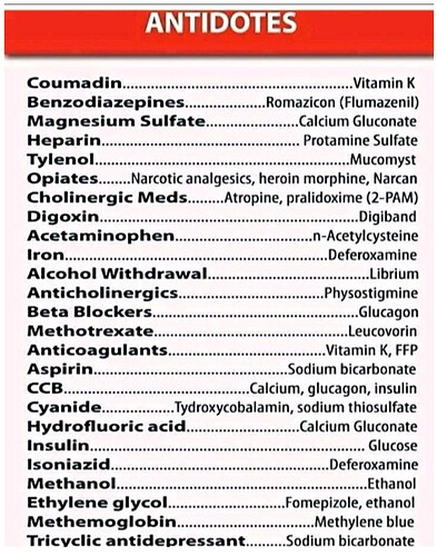 Lifesaving antidotes