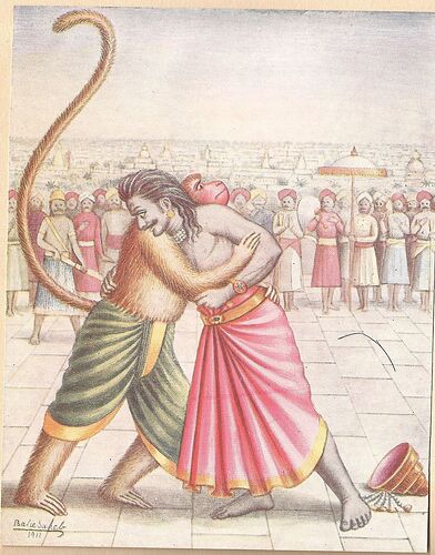 Duel_of_Rawana_and_Sugreeva