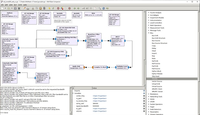 GNU radio LimeSDR RX_TX grc