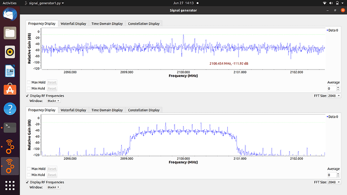 XMT vs RCV Spectrum Screenshot from 2021-06-27 14-13-23