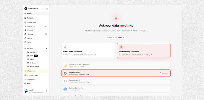 Share Connections and Queries Across Your Organization