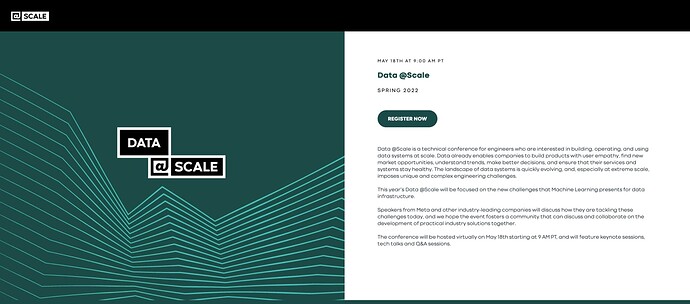 Data @Scale 2022