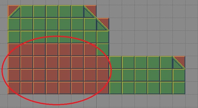 brown tiles should be green -how looks the rule