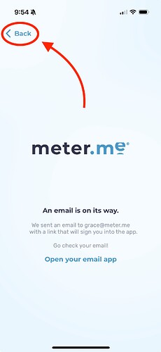 login link screen