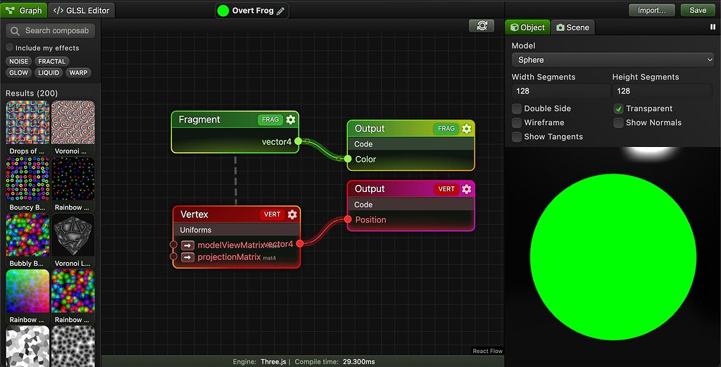 Shader graph editor usability question - Showcase - three.js forum