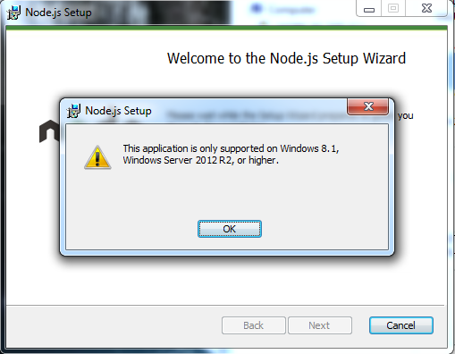 Node.js No-Win7 anymore