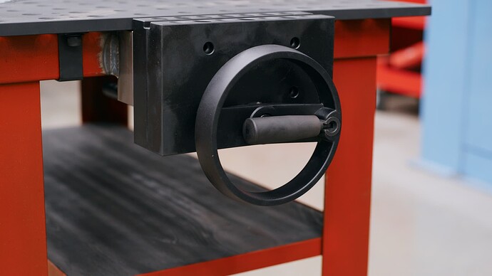 The Sidekick Vise mounted to the DIY Table using the Side Vise Spacer.