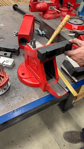 Offset Jaws Being Used