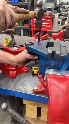 Tapping Pin #1 Out Of The Record No.6 Vise
