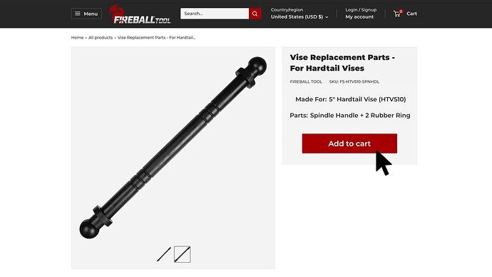 510 Vise Replacement Page On The Fireball Tool Website