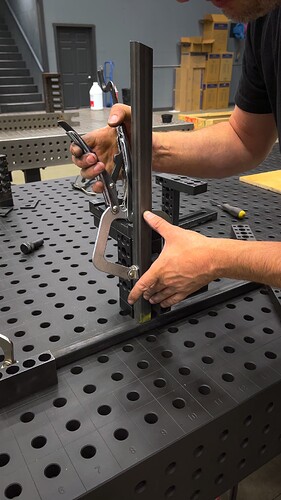 Clamping The Tube To Fixture