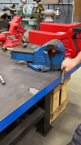 Record No. 6 Vise Being Pulled Next To The Fireball 510 Vise