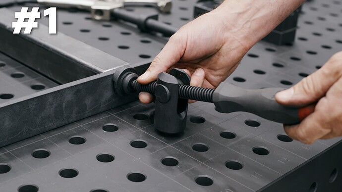 The Fireball Tool Goose Neck Clamp is fast for getting side force