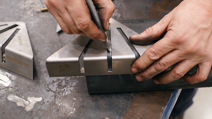 Conecting Lines Across The Tube WIth The Fireball Miter Square