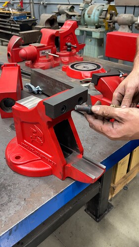 Taking Out The Bolt From The Fireball Hardtail Vise Jaws