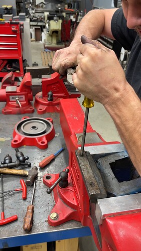 Trying To Loosen The Jaws From The Record No.6 Vise