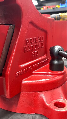 Fireball Tool 510 Hardtail Vise Close Up