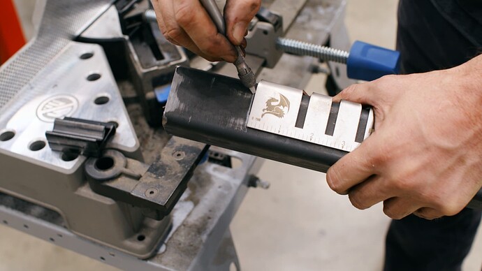 Fireball Miter Square Extending 90 Degree Line