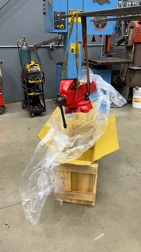 Lifting The Fireball Hardtail Vise Fresh Off A Shipping Crate