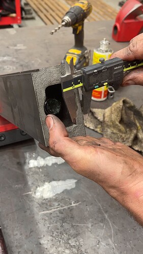 Measuring The Wall Thickness Of The Fireball 510 Hardtail Vise