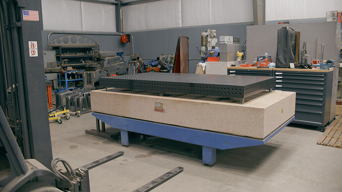 The Fireball Standard Duty Table On The Granite Sureface Plate
