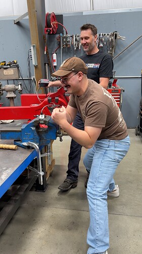 A Fireball Team Member Applies Force Into Record Number 6 Vise