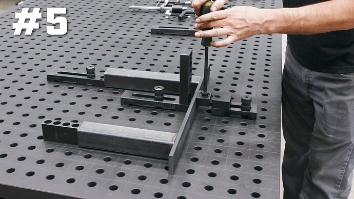 The Fireball Tool Low Profile Push Clamp is best used with a Tooth Block Fixture