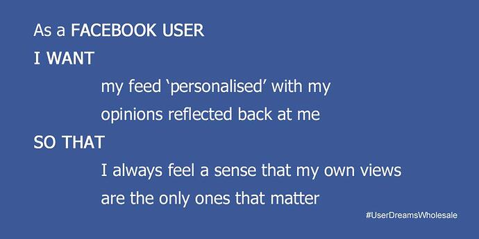 Facebook User Story