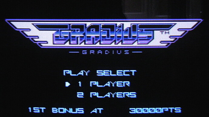 Gradius PC Engine logo