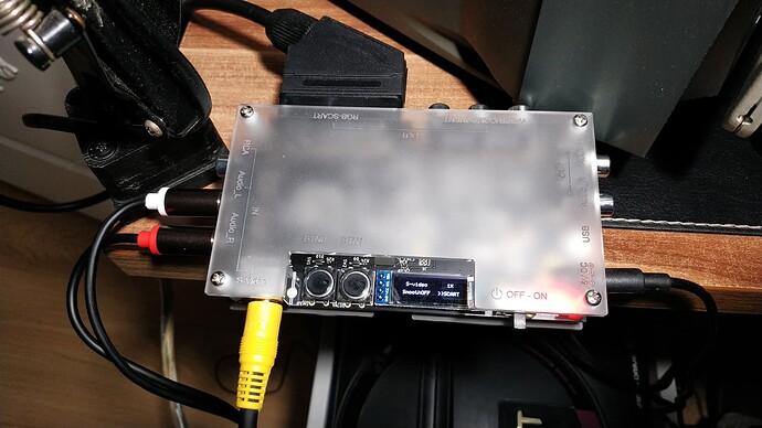 OSSC Add-on board as stand alone transcoder unit S-Video to RGB 15khz