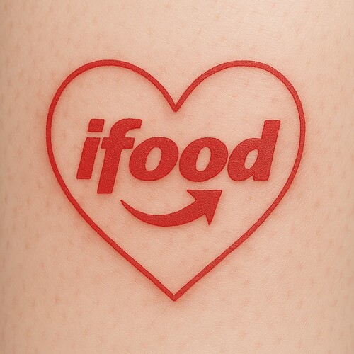 TATUAGEM IFOOD - ILUSTRAÇÃO