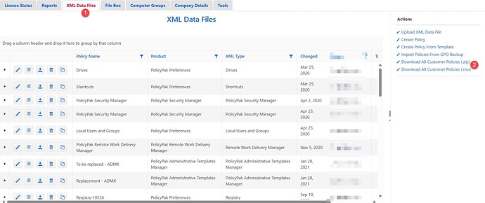 XML Data Files