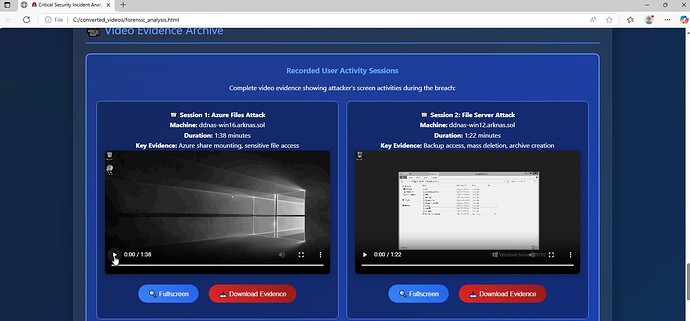 Video Evidence Archive