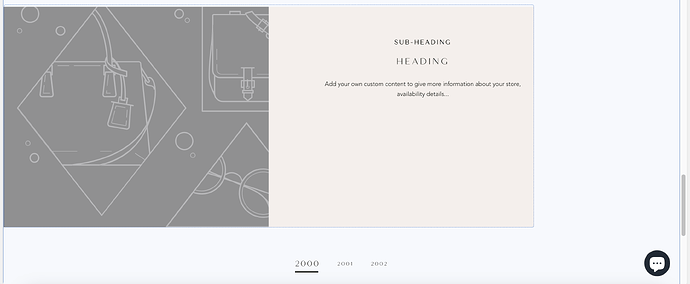 timeline section now showing full width in desktop view