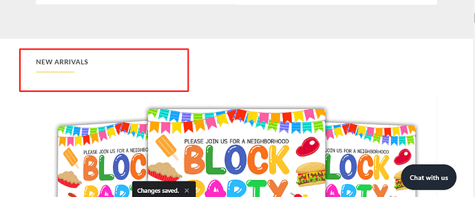 Featured collection screenshot