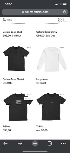 Center text and price under product photo