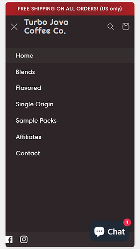 Update - Color didn't change and FB icon is partially cut off