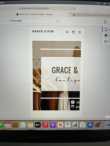Here is the mobile view