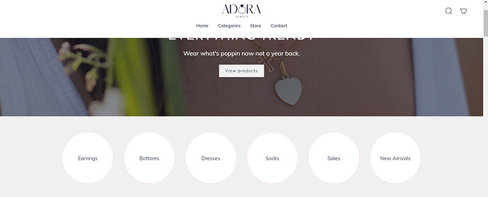 This is how my website looks on desktop