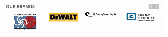 How our current logo list appears on the original site