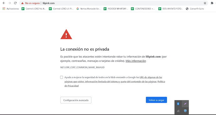 Error al accesar