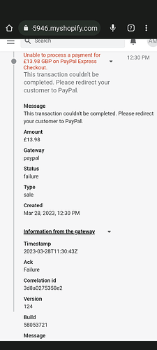 Why does PayPal transaction fail intermittently on my