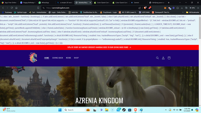 my live site