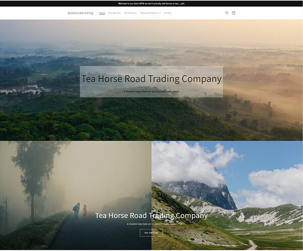 This is the website in desktop mode. For comparison I included the Video Banner on top and the image banner on the bottom. I have no issues in desktop mode.
