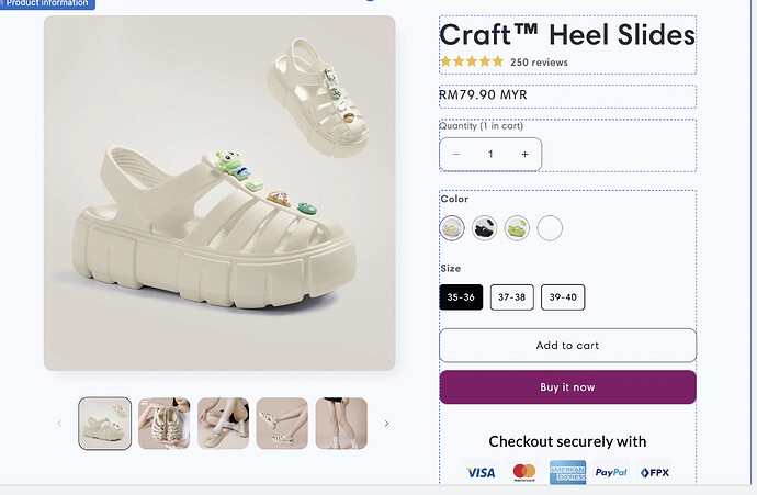 featured product in Product Page